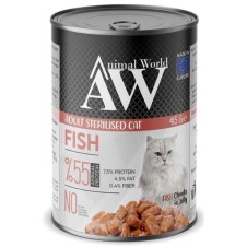 Animal World Jöle İçerisinde Balıklı Kısırlaştırılmış Kedi Konservesi 415 Gr