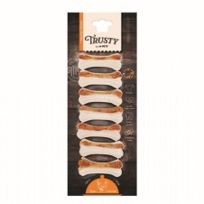 M-Pets Trusty Tavuklu Press Köpek Kemiği 7cm 140gr 7li Paket