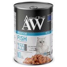 Animal World Jöle İçerisinde Balıklı Yetişkin Kedi Konservesi 415 Gr