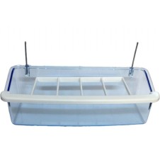 Birdlife 15Cm Izgaralı Şeffaf Yemlik