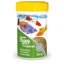 Floppy Tropıcal Spırulına&Garlıc Granulat 100Ml