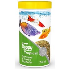 Floppy Tropıcal Spırulına&Garlıc Granulat 250Ml