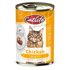 Catlife Tavuklu Yetişkin Kedi Konservesi 400 Gr