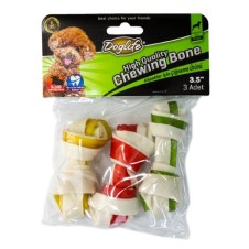 Doglife Düğümlğ Köpek Kemiği Renkli 3lü