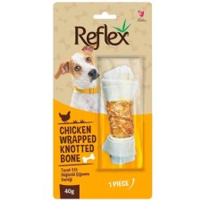 Reflex Tavuk Eti Sargılı Düğümlü Köpek Çiğneme Kemiği 40gr