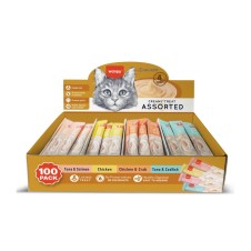 Wanpy 4 Lezzet Karışık Krema Kedi Ödülü 100*14Gr