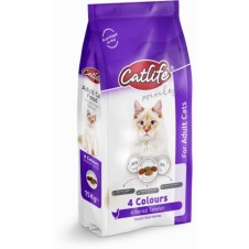 Catlife Tavuklu Multicolor Yetişkin Kedi Maması 15+1 Kg
