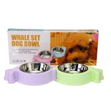 Ally Paws Whale Set Dog Bowl 2Li Balık Şekilli Mama Kabı 