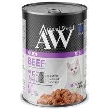 Animal World Kitten Beef Jelly Biftekli Yavru Kedi Konservesi 415 Gr