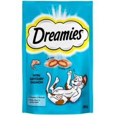 Dreamies İç Dolgulu Somonlu Kedi Ödül Bisküvisi 60 Gr
