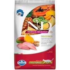 N&D Tropical Selection Tavuklu ve Tropikal Meyveli Kısırlaştırılmış Kedi Maması 10 Kg