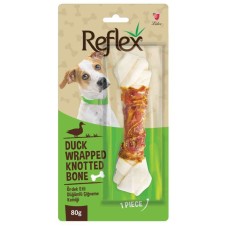Reflex Ördek Eti Sargılı Düğümlü Köpek Çiğneme Kemiği 80gr
