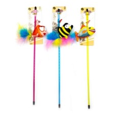 Catlife Kediler İçin Oyuncak Olta Zilli Tüylü Balık