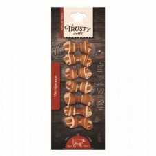 M-Pets Trusty Biftekli Tatlı Patatesli Köpek Kemiği 6cm 140gr 7li Paket