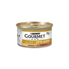 Gourmet Gold Çifte Lezzet Hindi&Ördek Konserve Kedi Maması 85Gr