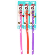 Catlife Kemik Desenli Silikon Boyun Tasması Zilli Mix Color