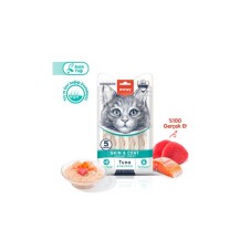 Wanpy Skin & Coat Ton Balığı & Somon Krema Kedi Ödülü 14Gr*5 Adet
