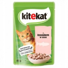 Kitekat Somonlu Gravy Soslu Yetişkin Kedi Pounch 85 Gr