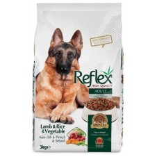 Reflex Kuzulu Pirinçli ve Sebzeli Yetişkin Köpek Maması 3 Kg