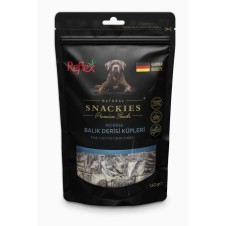Reflex Snackies Morina Balık Derisi Küpleri Tahılsız Köpek Ödül Maması 130gr