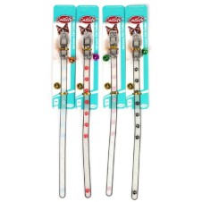 Catlife Pati Desenli Fosforlu Silikon Boyun Tasması Zilli