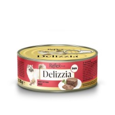 Reflex Plus Delizzia Kıyılmış Dana Etli Pate Yetişkin Kedi Konservesi 85 Gr