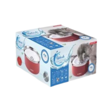 M-Pets Splash Control Kedi ve Köpekler için Çelik Su Kabı 3700ml Kırmızı