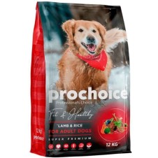 Prochoice Fit & Healthy Kuzulu ve Pirinçli Yetişkin Köpek Maması 12 Kg