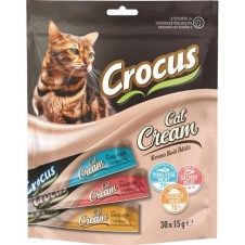 Crocus Çoklu Tavuklu Ton Balıklı Somonlu Krema Kedi Ödülü 30x15 Gr