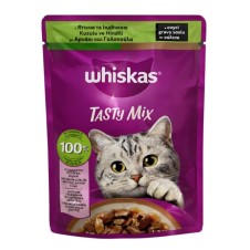 Whiskas Pouch TastyMix Sos İçinde Kuzulu ve Hindili Yetişkin Kedi Konservesi 85 Gr