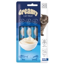 M-Pets Creamy Ton Balıklı&Karidesli Krema Kedi Ödülü 4*15Gr