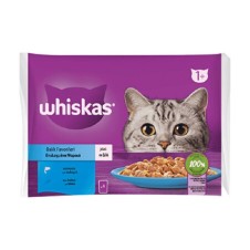 Whiskas Pouch Jöle İçinde Somonlu ve Ton Balıklı Yetişkin Kedi Konservesi 85 Gr 4'lü