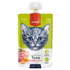 Wanpy Taze Ton Balıklı &Tavuklu Kedi Et Ezmesi 90Gr