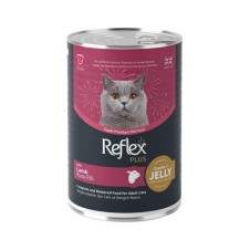 Reflex Plus Jöle İçiinde Et Parçacıklı Kuzulu Yet.Kedi 400Gr
