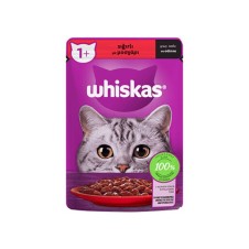 Whiskas Pouch Sos İçinde Sığır Etli Yetişkin Kedi Konservesi 85 Gr