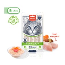 Wanpy Kindey Health Tavuk & Sebze Krema Kedi Ödülü 14Gr*5 Adet
