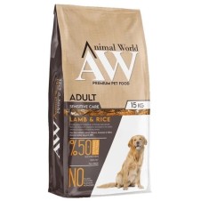 Animal World Kuzu Etli Yetişkin Orta ve Büyük Irk Köpek Maması 15 Kg