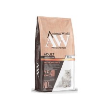 Animal World Somonlu ve Pirinçli Kısırlaştırılmış Kedi Maması 15 Kg