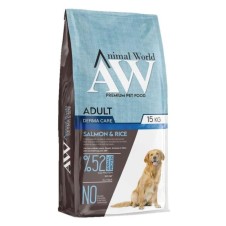 Animal World Somonlu Yetişkin Orta ve Büyük Irk Köpek Maması 15 Kg