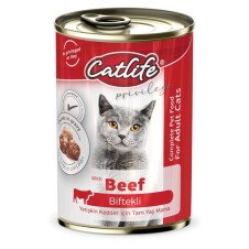 Catlife Biftekli Yetişkin Kedi Konservesi 400 Gr