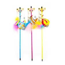 Catlife Kediler İçin Oyuncak Olta Zilli Tüylü Balık