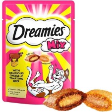 Dreamies Mix İç Dolgulu Sığır Etli ve Peynirli Kedi Ödül Bisküvisi 60 Gr