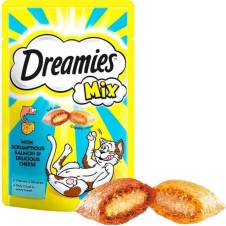 Dreamies Mix İç Dolgulu Somonlu ve Peynirli Kedi Ödül Bisküvisi 60 Gr