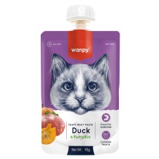 Wanpy Taze Ördekli&Bal Kabaklı Kedi Et Ezmesi 90Gr
