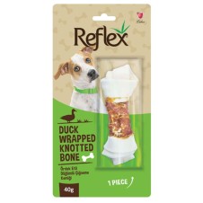 Reflex Ördek Eti Sargılı Düğümlü Köpek Çiğneme Kemiği 40gr