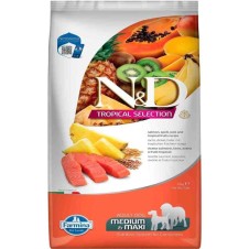 N&D Tropical Selection Somonlu Tropikal Meyveli Orta ve Büyük Irk Yetişkin Köpek Maması 10 Kg