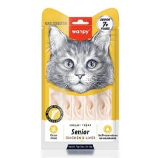 Wanpy Tavuk&Ciğerli 7+Yaş Krema Kedi Ödülü 14Gr*5 Adet