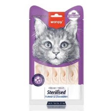 Wanpy Hindi&Kızılcıklı Krema Kısır Kedi Ödülü 14Gr*5 Adet