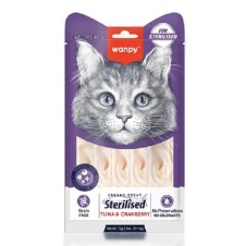 Wanpy Ton Balıklı&Kızılcıklı Krema Kısır Kedi Ödülü 14Gr*5 Adet