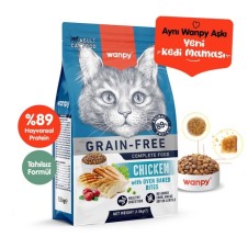 Wanpy Tahılsız Tavuklu Yetişkin Kedi Maması 1,5Kg